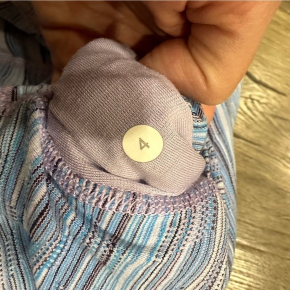 Lululemon High Times Pant 25" Sz 4 Wave Twist Lilac Caspian Blue Leggings Stripe - Picture 7 of 14